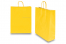 Sacs papier kraft avec anses rondes - jaune, 320 x 120 x 410 mm, 100 gr | Paysdesenveloppes.fr