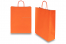 Sacs papier kraft avec anses rondes - orange, 320 x 120 x 410 mm, 100 gr | Paysdesenveloppes.fr