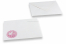 Enveloppes pour faire-part de naissance - Blanc + It's a girl | Paysdesenveloppes.fr