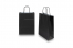 Sacs papier kraft avec anses rondes - noir, 220 x 100 x 310 mm, 90 gr | Paysdesenveloppes.fr