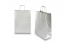 Sacs papier kraft avec anses rondes - argent, 260 x 120 x 350 mm, 90 gr | Paysdesenveloppes.fr