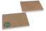 Enveloppes pour faire-part de naissance - Marron + baby bleu | Paysdesenveloppes.fr