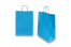 Sacs papier kraft avec anses rondes - bleu, 260 x 120 x 350 mm, 90 gr | Paysdesenveloppes.fr