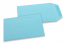 Pochettes en papier kraft couleur - Bleu ciel, 85 x 125 mm | Paysdesenveloppes.fr