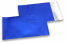 Enveloppes aluminium métallisées mat - bleu foncé 114 x 162 mm | Paysdesenveloppes.fr