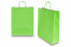 Sacs papier kraft avec anses rondes - vert, 320 x 120 x 410 mm, 100 gr | Paysdesenveloppes.fr