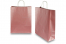 Sacs papier kraft avec anses rondes - rouge métallique, 320 x 120 x 410 mm, 100 gr | Paysdesenveloppes.fr