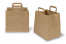 Sacs papier kraft avec anses plates - marron, 260 x 175 x 245 mm | Paysdesenveloppes.fr