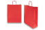 Sacs papier kraft avec anses rondes - rouge, 320 x 120 x 410 mm, 100 gr | Paysdesenveloppes.fr