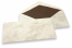 Enveloppes Marbre - 110 x 220 mm, marbré beige, doublure intérieure beige | Paysdesenveloppes.fr