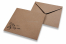 Enveloppes pour faire-part de mariage - Marron + sig & sig.ra. | Paysdesenveloppes.fr