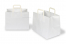 Sacs papier kraft avec anses plates - blanc, 317 x 218 x 245 mm | Paysdesenveloppes.fr