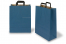 Sacs papier kraft avec anses plates - bleu, 320 x 140 x 420 mm | Paysdesenveloppes.fr