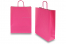 Sacs papier kraft avec anses rondes - rose vif, 320 x 120 x 410 mm, 100 gr | Paysdesenveloppes.fr