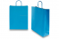 Sacs papier kraft avec anses rondes - bleu, 320 x 120 x 410 mm, 100 gr | Paysdesenveloppes.fr