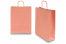 Sacs papier kraft avec anses rondes - rose saumon, 320 x 120 x 410 mm, 100 gr | Paysdesenveloppes.fr