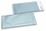 Enveloppes aluminium métallisées mat - bleu glacial 110 x 220 mm   | Paysdesenveloppes.fr