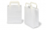 Sacs papier kraft avec anses plates - blanc, 180 x 80 x 220 mm | Paysdesenveloppes.fr