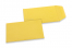 Pochettes en papier kraft couleur - Jaune bouton d'or, 65 x 105 mm | Paysdesenveloppes.fr