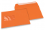 Enveloppes à fenêtre colorées - Orange, 162 x 229 mm (A5), fenêtre à gauche, format de la fenêtre 45 x 90 mm, position de la fenêtre 20 mm à partir de la gauche / 60 mm bord en bas, fermeture par bande adhésive, papier de 120 grammes | Paysdesenveloppes.fr