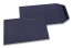 Pochettes en papier kraft couleur - Bleu foncé, 85 x 125 mm | Paysdesenveloppes.fr