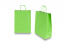 Sacs papier kraft avec anses rondes - vert, 260 x 120 x 350 mm, 90 gr | Paysdesenveloppes.fr