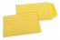 Pochettes en papier kraft couleur - Jaune bouton d'or, 85 x 125 mm | Paysdesenveloppes.fr