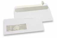 Enveloppes pour imprimante laser, 110 x 220 mm (DL), fenêtre à gauche 40 x110 mm, position de la fenêtre à 15 mm du gauche et à 66 mm du bas | Paysdesenveloppes.fr