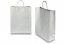 Sacs papier kraft avec anses rondes - argent, 320 x 120 x 410 mm, 100 gr | Paysdesenveloppes.fr