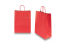 Sacs papier kraft avec anses rondes - rouge, 260 x 120 x 350 mm, 90 gr | Paysdesenveloppes.fr