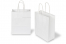 Sacs papier kraft avec anses rondes - blanc, 180 x 80 x 220 mm, 90 gr | Paysdesenveloppes.fr