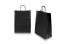 Sacs papier kraft avec anses rondes - noir, 260 x 120 x 350 mm, 90 gr | Paysdesenveloppes.fr