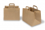 Sacs papier kraft avec anses plates - marron, 317 x 218 x 245 mm | Paysdesenveloppes.fr