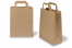 Sacs papier kraft avec anses plates - marron, 220 x 105 x 280 mm | Paysdesenveloppes.fr