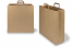 Sacs papier kraft avec anses plates - marron, 450 x 170 x 480 mm | Paysdesenveloppes.fr