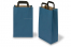 Sacs papier kraft avec anses plates - bleu, 220 x 105 x 360 mm | Paysdesenveloppes.fr