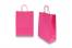 Sacs papier kraft avec anses rondes - rose vif, 260 x 120 x 350 mm, 90 gr | Paysdesenveloppes.fr