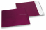 Enveloppes aluminium métallisées mat - bordeaux  165 x 165 mm | Paysdesenveloppes.fr