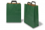 Sacs papier kraft avec anses plates - vert, 320 x 140 x 420 mm | Paysdesenveloppes.fr