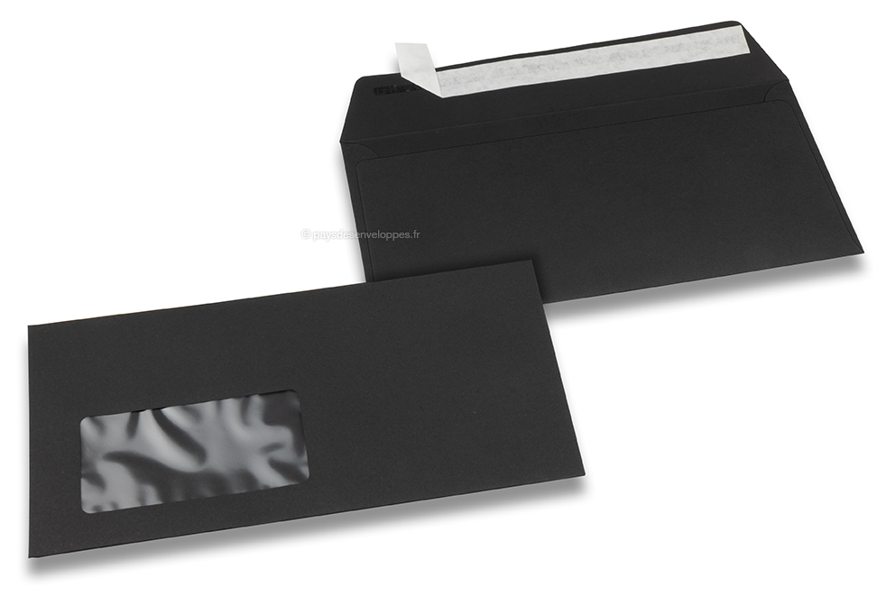 Enveloppes cristal adhésives format DL 220 x 110 mm avec rabat