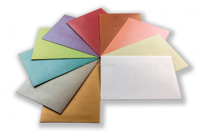 30 Pièces/ensemble Enveloppe De Couleur Unie Couleur Colle Papier
