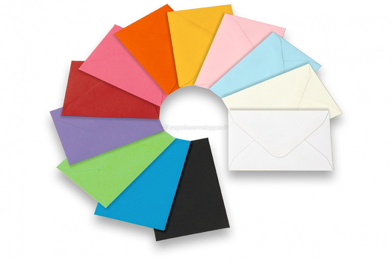 Paquet De 60 Petites Enveloppes, Enveloppes Colorées De 4,6 X 3,33