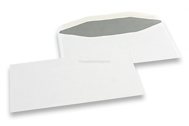 Enveloppe blanche papier vélin blanc C4 324 x 229 mm 100 g fermeture  auto-collante - Lot de 125 - Pochettes kraft, pochettes blanches
