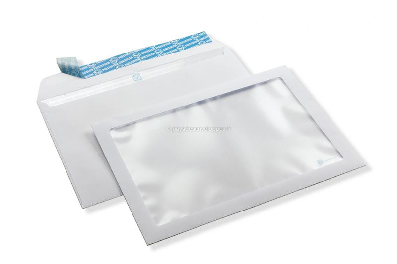 100 Enveloppes blanches C5 (A5) 162x229 mm sans fenêtre