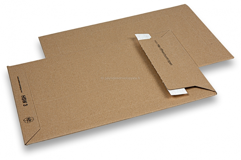 20 Enveloppe cartonnée N°4 BLANCHE (235x340) pochette d'expédition carton  ondulé