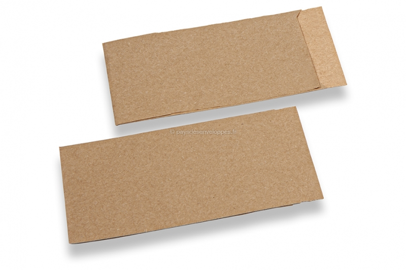 Pochette en papier kraft naturel (7.5 x 13 cm)