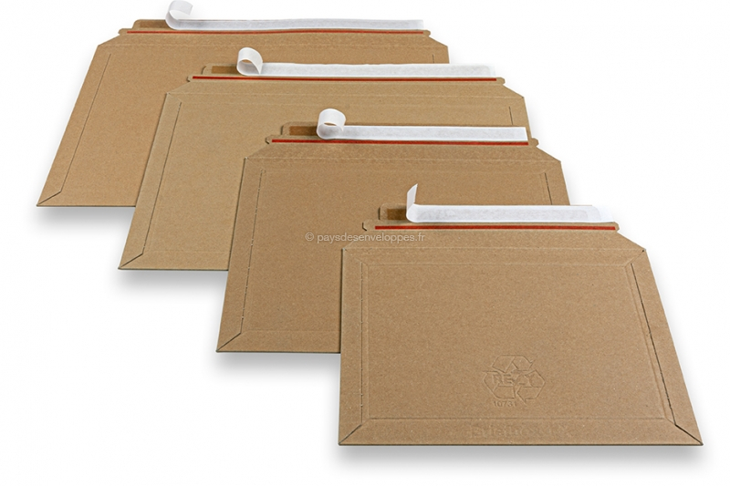 Jeco - De 5 à 200 enveloppes d'expédition en carton marron 450g/m²
