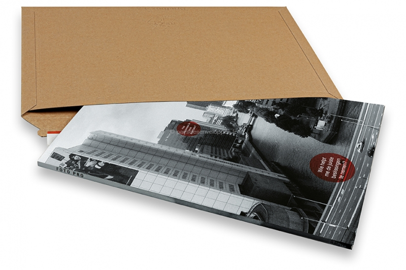 Jeco - De 5 à 200 enveloppes d'expédition en carton marron 450g/m² rigide  et résistante avec fermeture auto-adhésive pochette cartonnée (Lot de 5