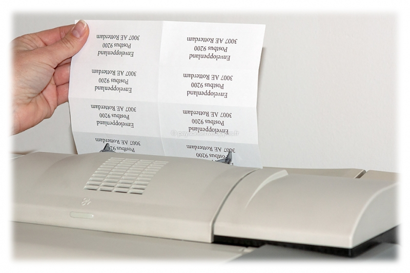 Étiquettes pour imprimante laser