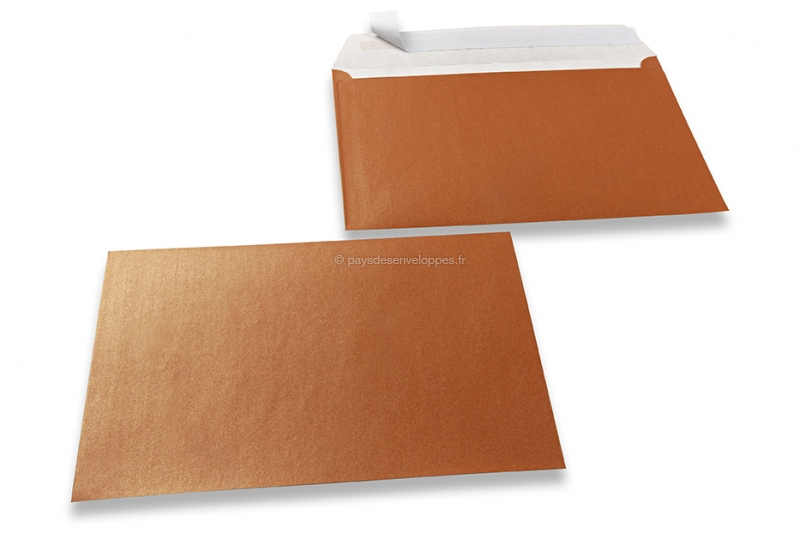 Enveloppes colorées - Crème (Nacré)~162 x 229 mm C5